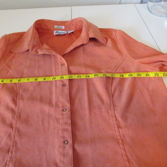 Vintage Joanna Petite peach collared top - Picture 10 of 11